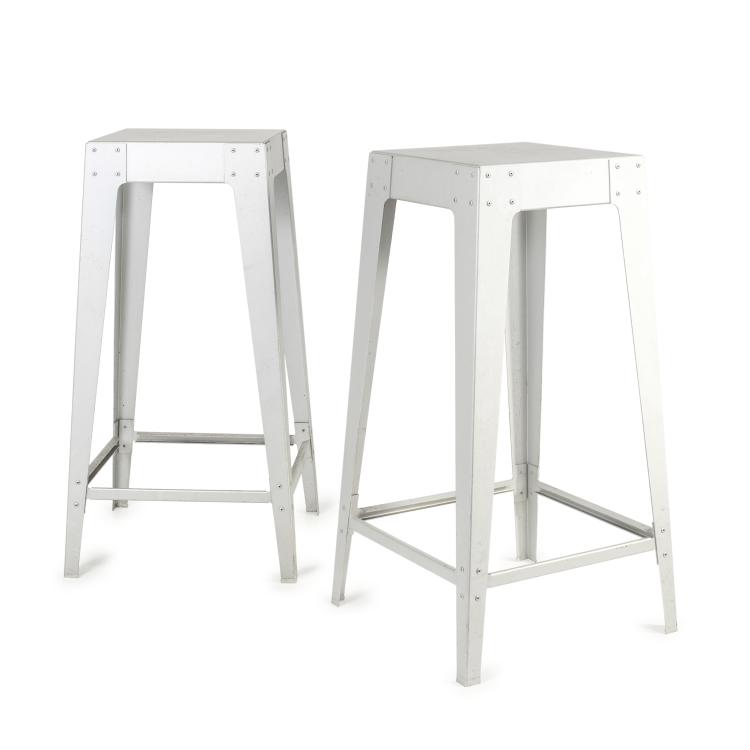 Hauptbild zu Objekt, Two barstools, c. 1995, Piet Hein Eek, Eek, Piet Hein, Eindhoven, 139B 638