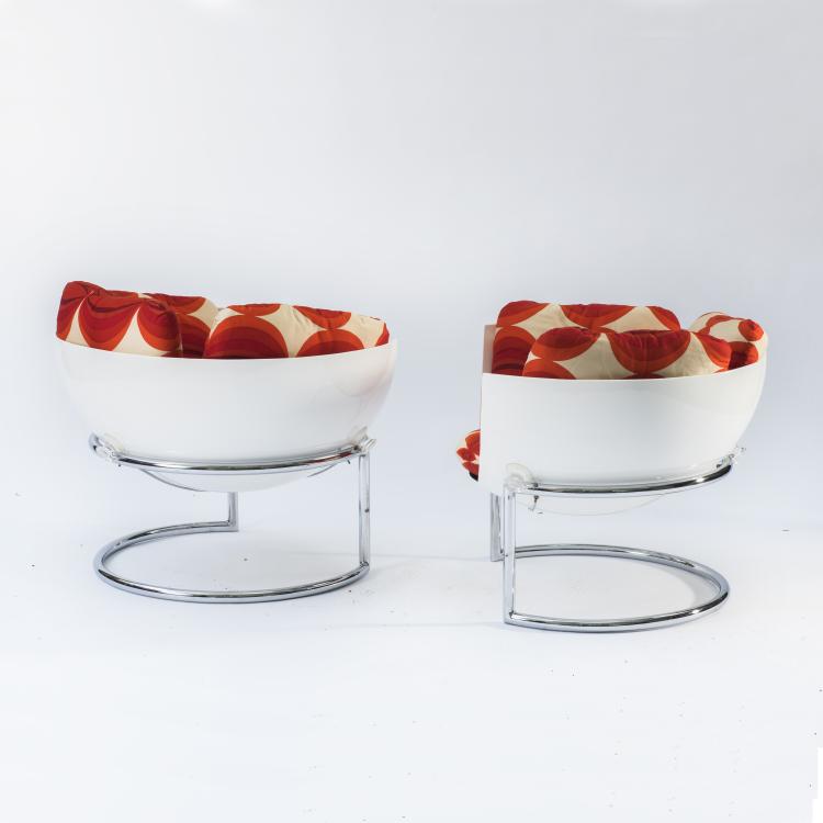 Bild 2 zu Objekt, Two 'Joker' easy chairs, c. 1966, Eugen Schmidt, Schmidt, Eugen, Darmstadt, 139A 162