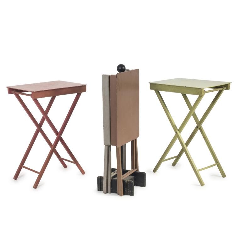 Hauptbild zu Objekt, Vier Campingtischchen, 1930er Jahre, Deutschland, 139A 68