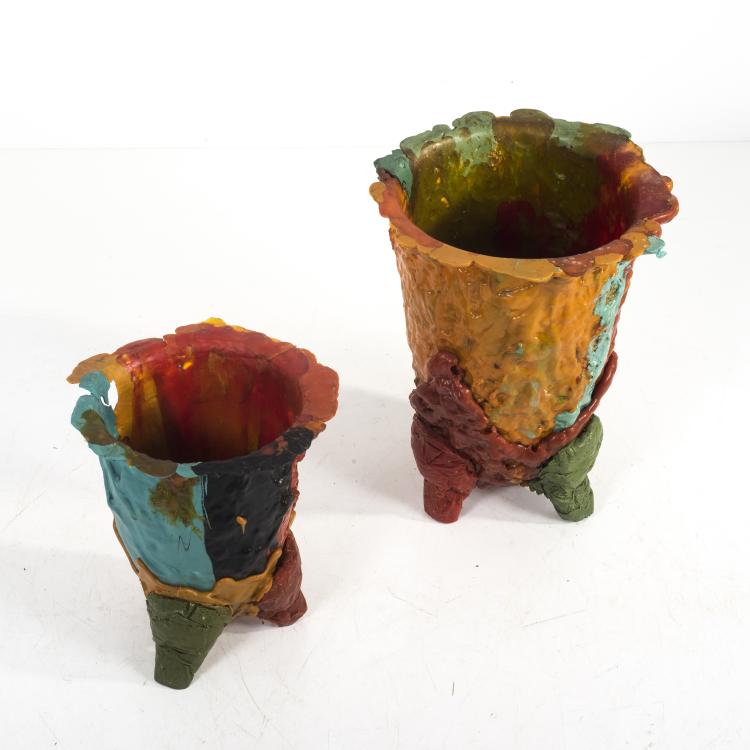 Bild 1 zu Objekt, Zwei Unikat-Vasen, um 1987, Gaetano Pesce, Pesce, Gaetano f&uuml;r Galerie Mourmans, Maastricht, 140B 395