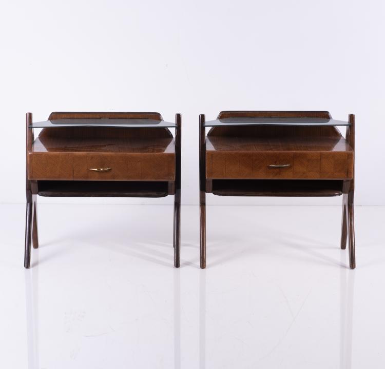 Bild 1 zu Objekt, Zwei Nachttische, 1940er Jahre , Vittorio Dassi, Dassi, Lissone, 140B 118