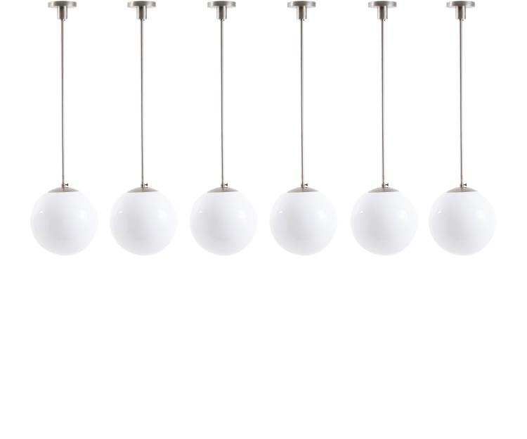 Hauptbild zu Objekt, Sechs Deckenleuchten, um 1930, Deutschland, 139A 60