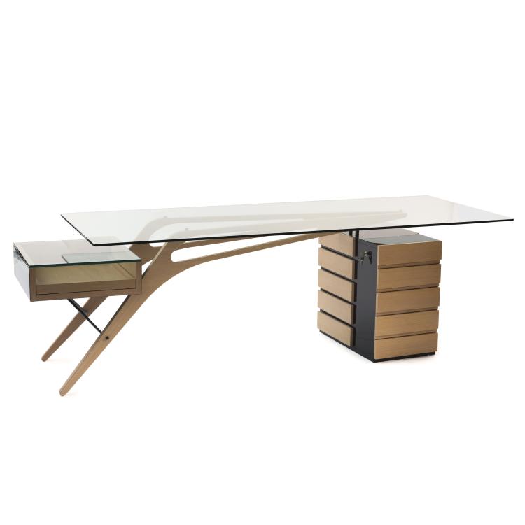 Hauptbild zu Objekt, 'Cavour' desk, 1949, Carlo Mollino, Zanotta, Mailand, 139B 257