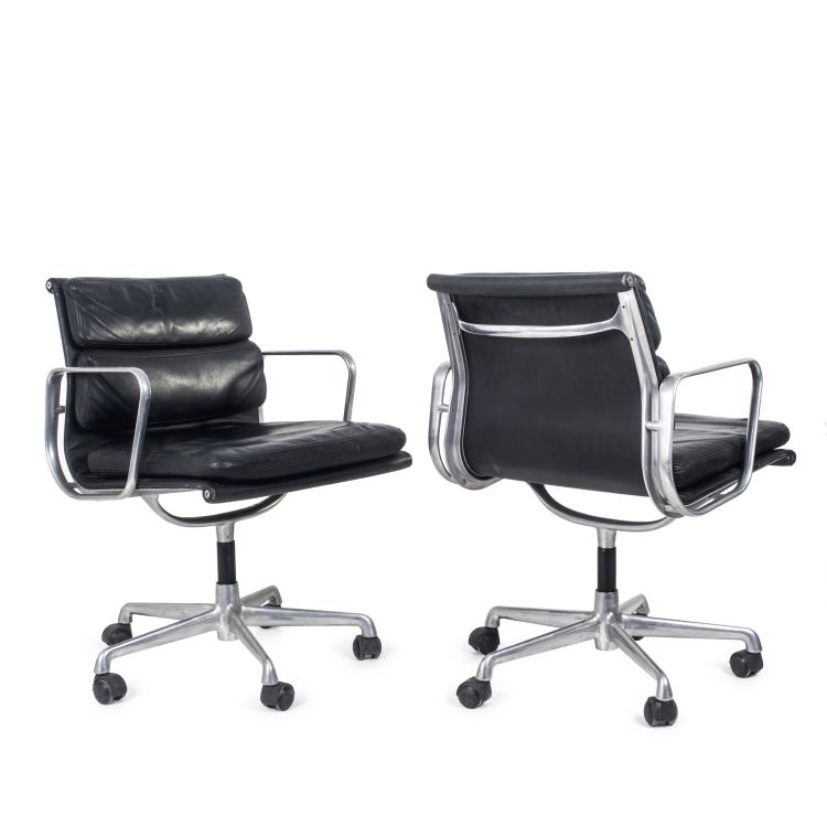 Hauptbild zu Objekt, Two 'Soft Pad Group' desk chairs, 1969, ICF Cadsana f&uuml;r Miller, Herman, Zeeland, 139B 519