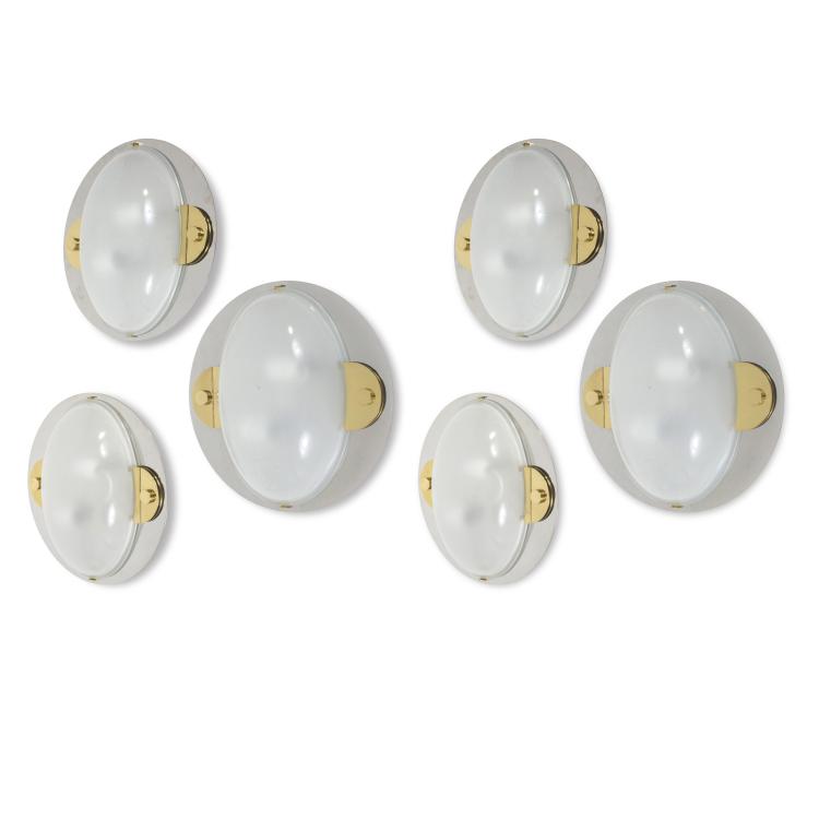 Hauptbild zu Objekt, Six sconces, 1970s, Luigi Caccia Dominioni, Azucena, Mailand, 139B 594
