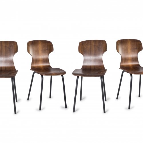 Eight side chairs, c. 1958