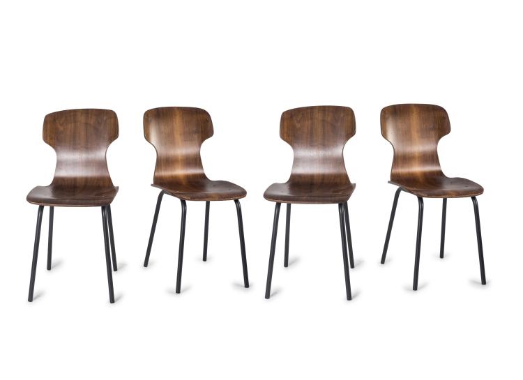 Hauptbild zu Objekt, Eight side chairs, c. 1958, Italien, 139B 355