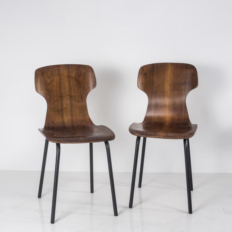 Bild 1 zu Objekt, Eight side chairs, c. 1958, Italien, 139B 355