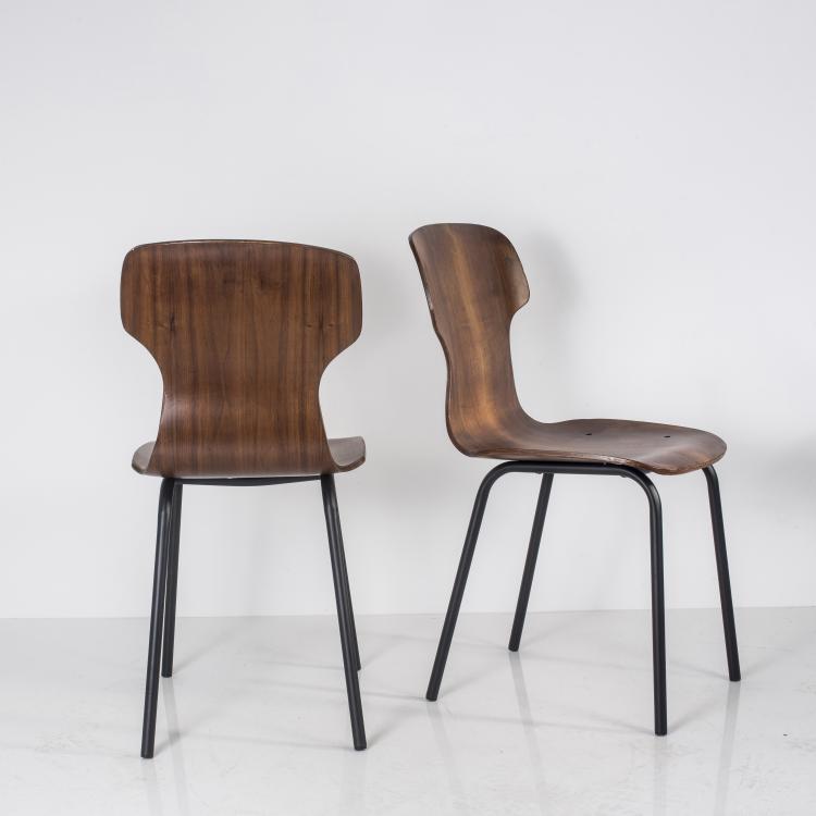 Bild 3 zu Objekt, Eight side chairs, c. 1958, Italien, 139B 355