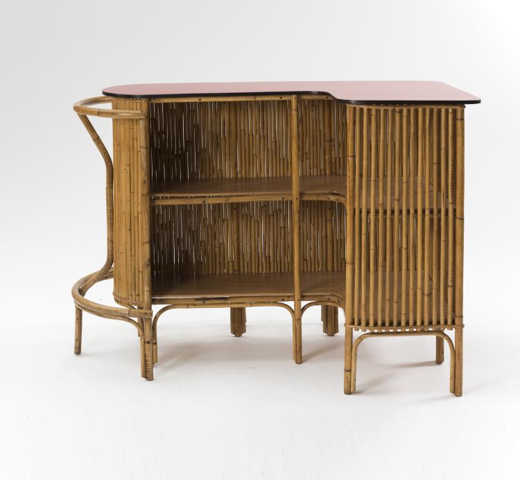 Bild 3 zu Objekt, Bar mit zwei Barhockern, um 1955, Italien, 139B 319