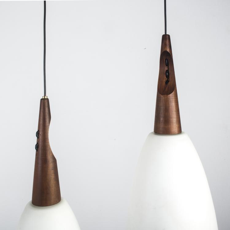 Bild 3 zu Objekt, Two ceiling lights, c. 1958, Skandinavien, 139B 354