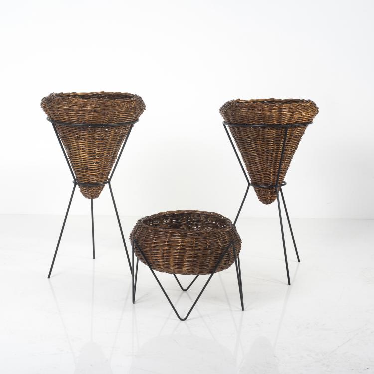 Hauptbild zu Objekt, Three flower stands, c. 1950, Italien, 140B 162