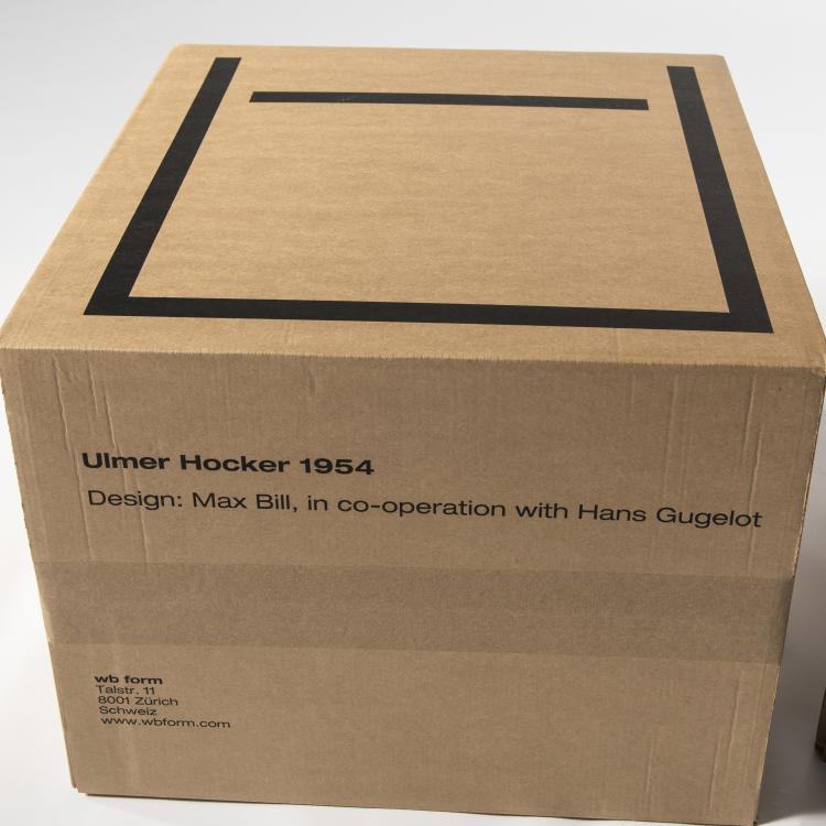 Bild 2 zu Objekt, Vier 'Ulmer Hocker', 1953, Max Bill, Kriens - Werkstatt f&uuml;r Behinderte, und M&ouml;belfabrik, Muotathal f&uuml;r Wohnbedarf AG Z&uuml;rich wb form, Z&uuml;rich, 143B 324