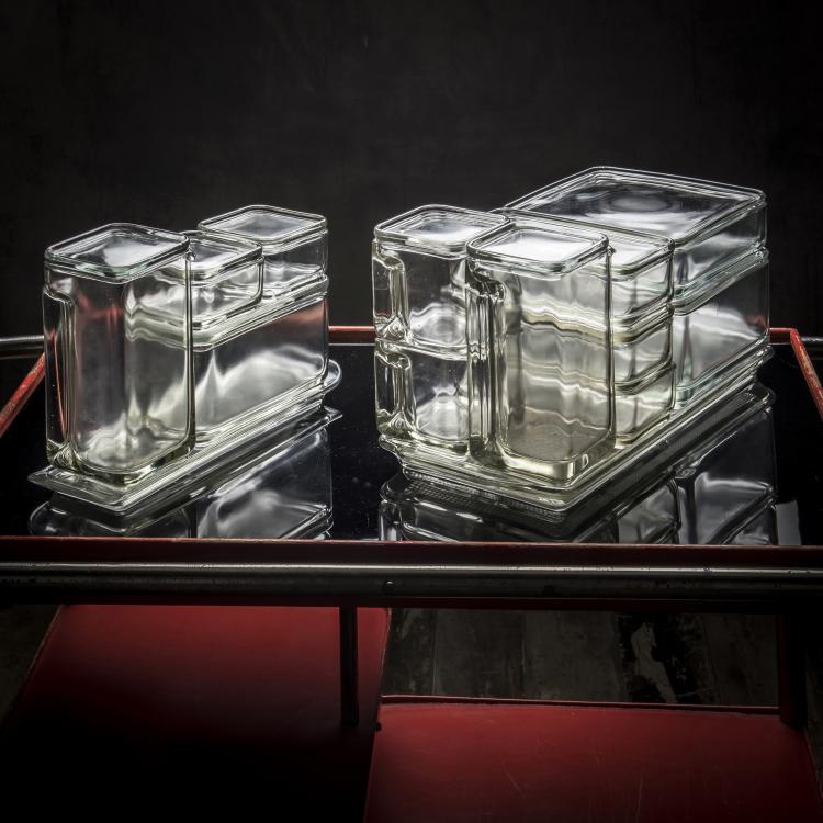 Bild 1 zu Objekt, 'Kubus-Geschirr', 1938, Wilhelm Wagenfeld, Vereinigte Lausitzer Glaswerke, Wei&szlig;wasser, 139A 83