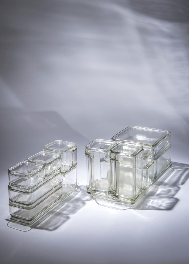 Bild 2 zu Objekt, 'Kubus-Geschirr', 1938, Wilhelm Wagenfeld, Vereinigte Lausitzer Glaswerke, Wei&szlig;wasser, 139A 83