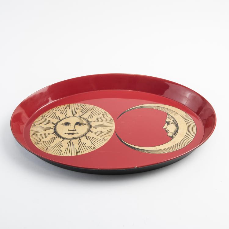 Bild 1 zu Objekt, Tablett 'Sole e Luna', 1950er Jahre, Piero Fornasetti, Fornasetti, Mailand, 139B 380