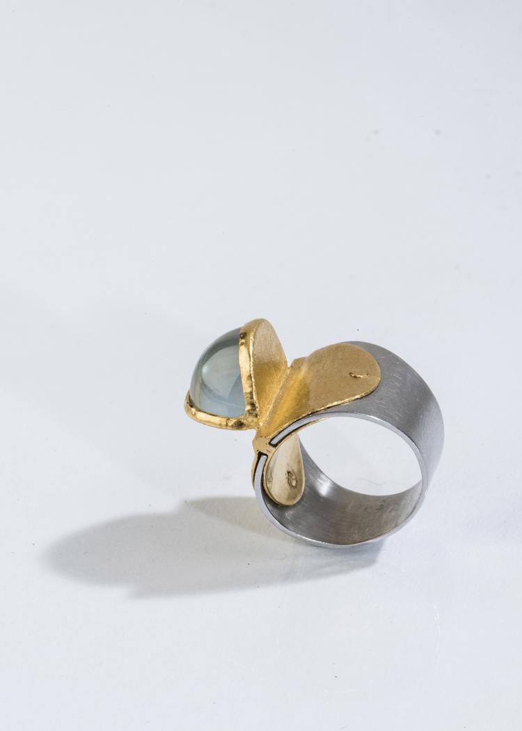 Bild 2 zu Objekt, Ring with moonstone, 1970s, Klaus Ullrich, 142B 222