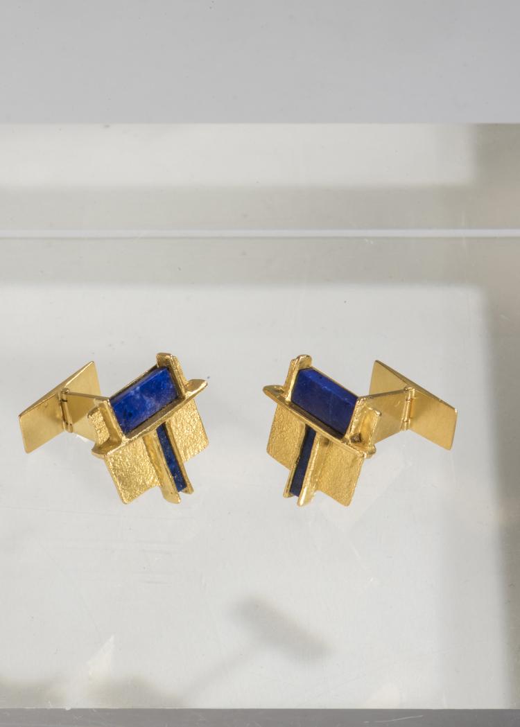 Bild 1 zu Objekt, Pair of cufflinks, c. 1970, Klaus Ullrich, 142B 221