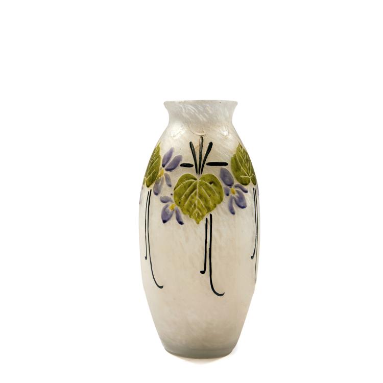 Hauptbild zu Objekt, 'Violettes' vase, 1920s, Legras & Cie., Saint-Denis, 138B 253