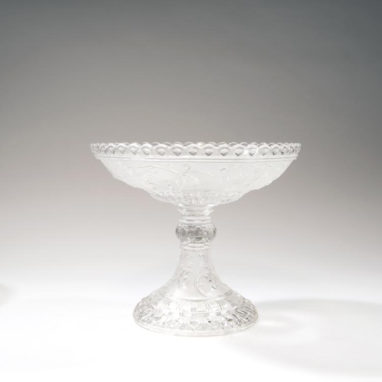 Bild 1 zu Objekt, 'Oiseaux de Paradis' footed bowl, 1860-80, Baccarat, Cristallerie de, 138B 96