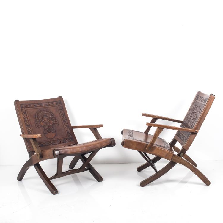 Bild 2 zu Objekt, Two folding chairs, 1960s, Angel Pazmino, Meubles de Estilo, Ecuador, 139B 471