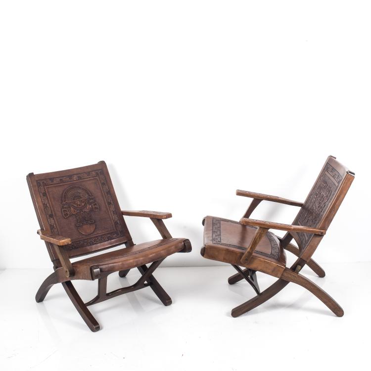Bild 3 zu Objekt, Two folding chairs, 1960s, Angel Pazmino, Meubles de Estilo, Ecuador, 139B 471