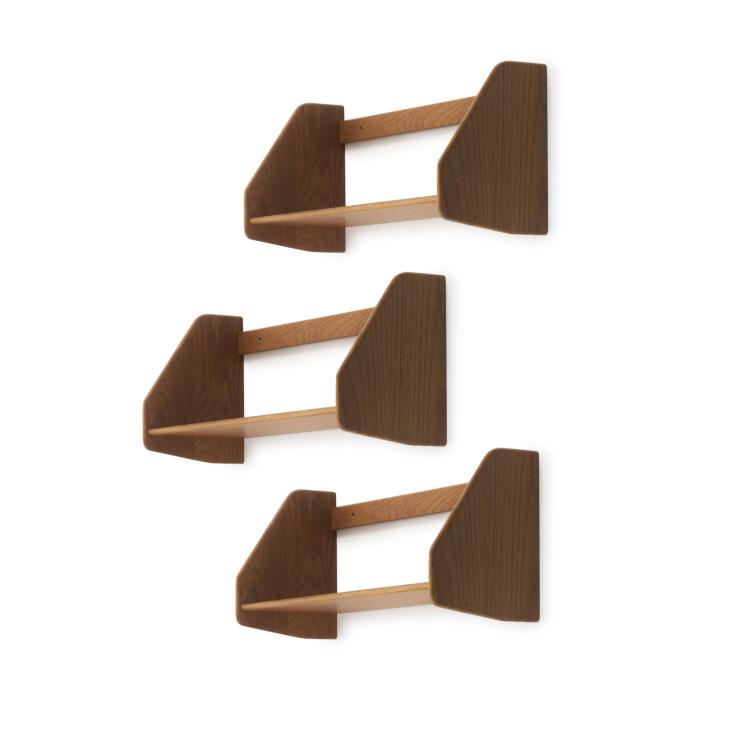 Hauptbild zu Objekt, Five wall shelves, c. 1955, Ry-M&ouml;bler, Kopenhagen, 139B 332