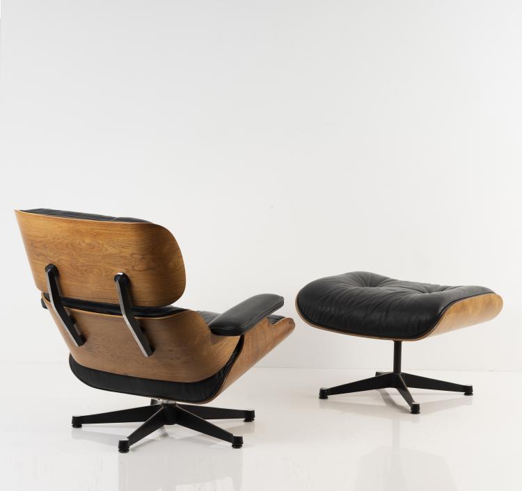Bild 3 zu Objekt, Armlehnsessel 'Lounge Chair 670' mit Ottoman '671', 1956, Vitra Design, Weil am Rhein f&uuml;r Herman Miller, Zeeland, 139B 334