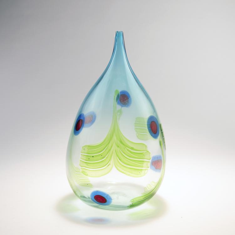 Bild 1 zu Objekt, 'Pavone' vase, c. 1957, Anzolo Fuga, A.Ve.M., Murano, 140C 510
