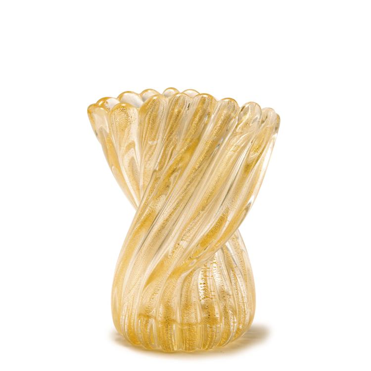 Hauptbild zu Objekt, 'Ritorto a coste' vase, 1950, Archimede Seguso, Seguso, Archimede, Murano, 140C 486