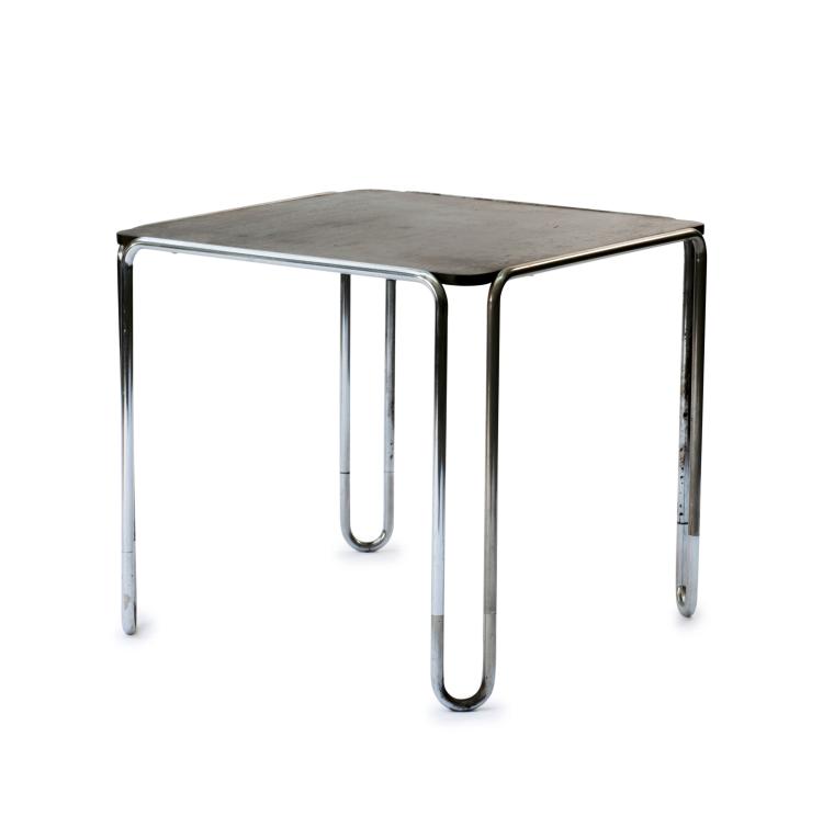 Hauptbild zu Objekt, 'B 10' table, 1927, Marcel Breuer, Thonet, Frankenberg, 139A 42
