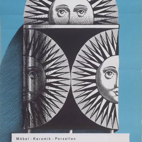 Exhibition Poster Pfälzische Landesgewerbeanstalt Kaiserslautern', 1962 
