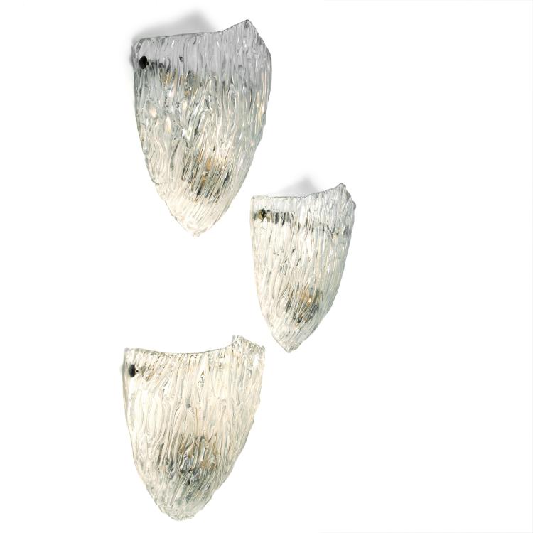 Hauptbild zu Objekt, Three sconces, 1940s, Venini & C., Murano, 140B 116