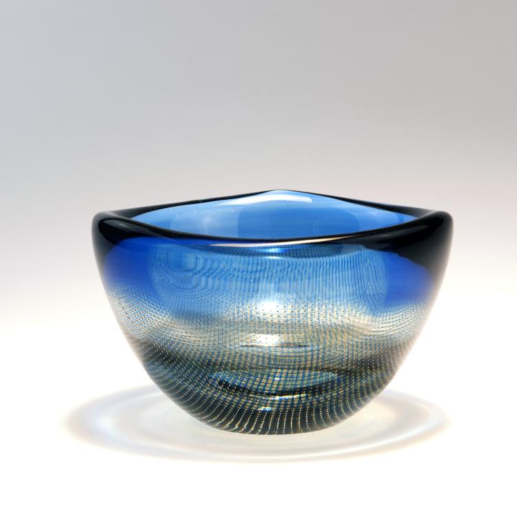 Bild 1 zu Objekt, 'Kraka' bowl, 1955, Sven Palmqvist, Orrefors Glasbruk, 140C 632