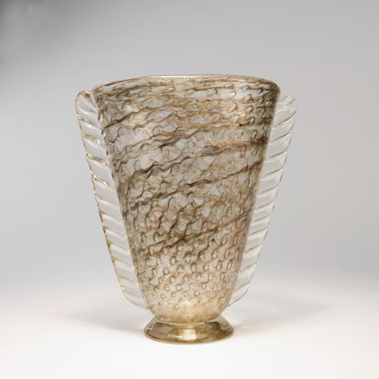 Hauptbild zu Objekt, 'Avventurina a bolle' vase, c. 1940, A.Ve.M., Murano, 140C 475