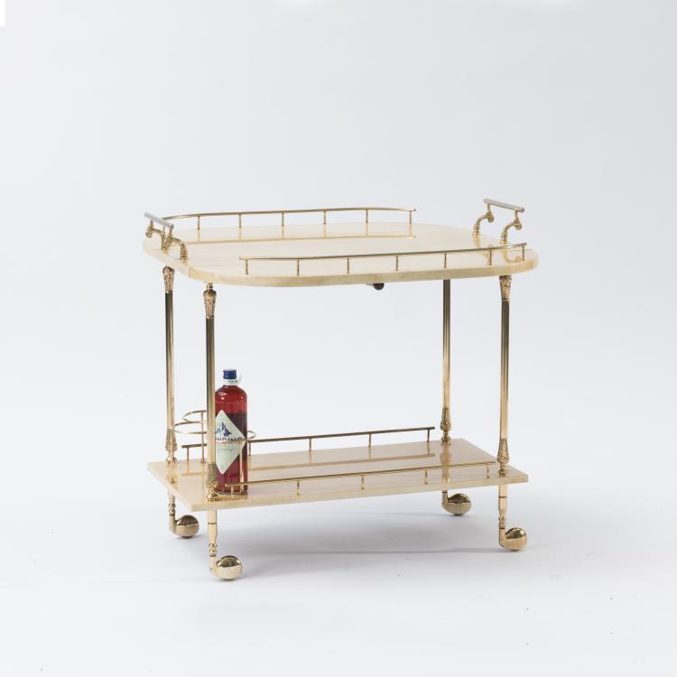 Bild 1 zu Objekt, Serving cart, c. 1950, Aldo Tura, Tura, Mailand, 139B 275
