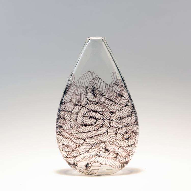 Hauptbild zu Objekt, 'Decorazione nero' vase, c. 1954, Archimede Seguso, Seguso, Archimede, Murano, 140C 538