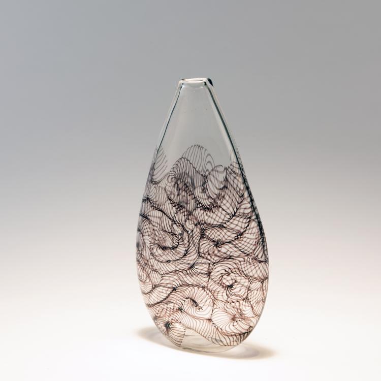 Bild 1 zu Objekt, 'Decorazione nero' vase, c. 1954, Archimede Seguso, Seguso, Archimede, Murano, 140C 538