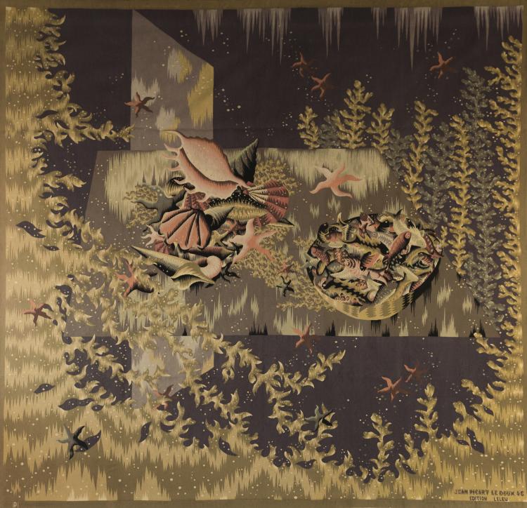 Hauptbild zu Objekt, Wandteppich 'Les petites Algues', 1946, Pinton Fr&egrave;res, Aubusson; Leleu, Paris, 140D 691