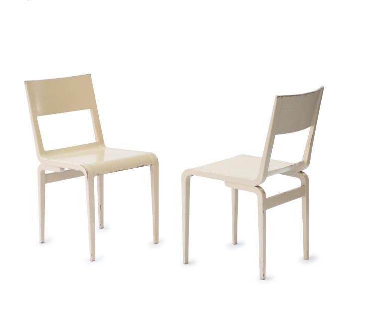 Hauptbild zu Objekt, Two '50642' - 'Menzel' chairs, 1959/51, Erich Menzel, VEB Deutsche Werkst&auml;tten, Dresden-Hellerau, 139A 99