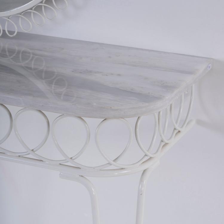 Hauptbild zu Objekt, Konsoltisch mit Wandspiegel, 1950er Jahre, Deutschland, 139A 105