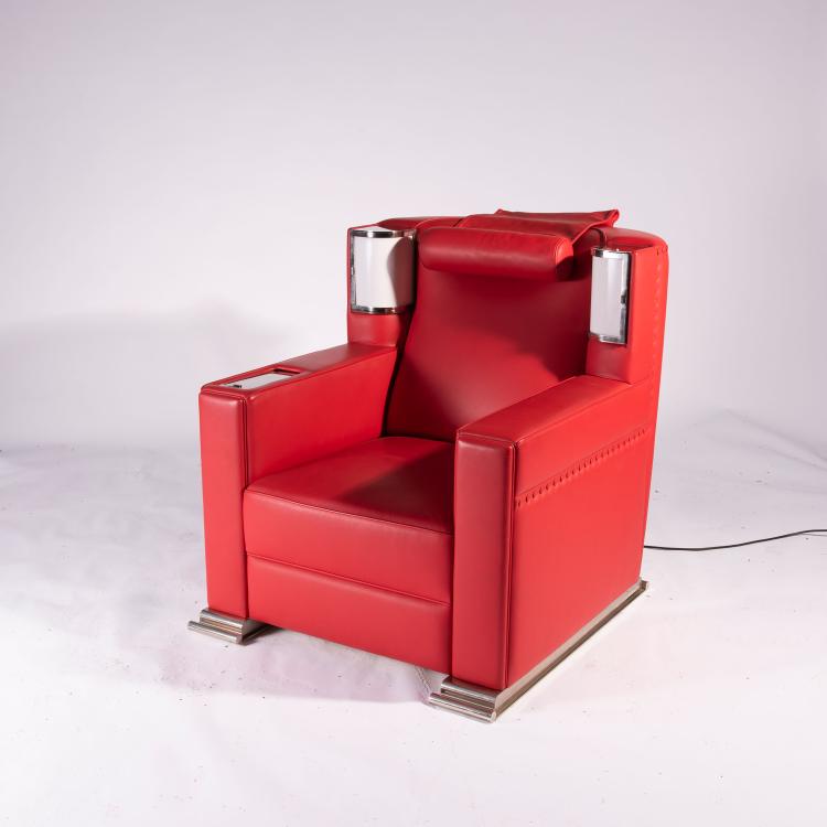 Bild 1 zu Objekt, 'Roter Sessel', 1931, Vereinigte Werkst&auml;tten, M&uuml;nchen, 139A 78
