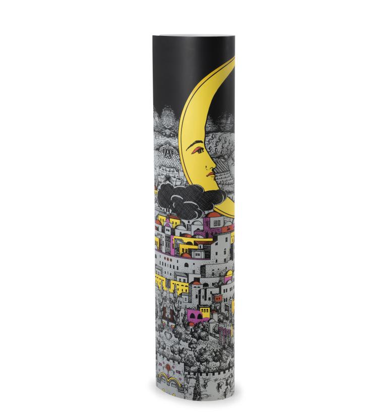 Hauptbild zu Objekt, 'Gerusalemme by Night' floor lamp, c1995, Barnaba Fornasetti, Antonangeli Illuminazione, Paderno Dugnano/Mailand, 140B 361