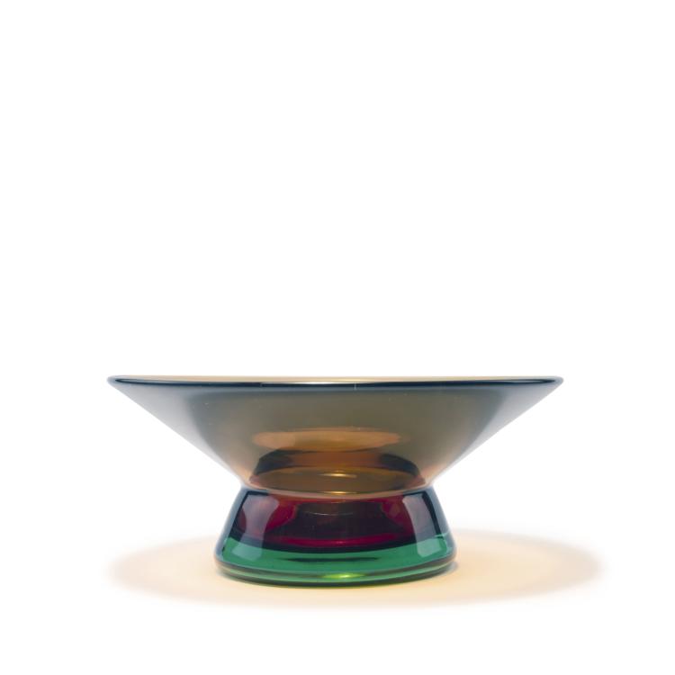 Hauptbild zu Objekt, 'Sommerso' bowl, 1962, Flavio Poli, Seguso Vetri d'Arte, Murano, 140C 581