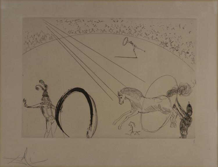 Hauptbild zu Objekt, 'Man&egrave;ge' aus der Serie 'Le Cirque', 1965, Salvador Dal&iacute;, 142C 360