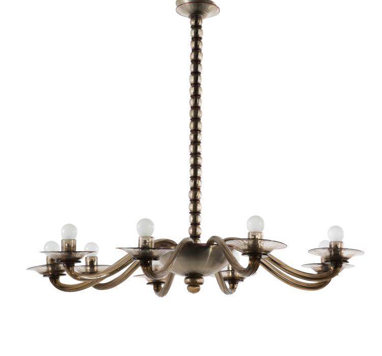 Hauptbild zu Objekt, Chandelier, 1940s , MVM Cappellin, Murano, 140B 114