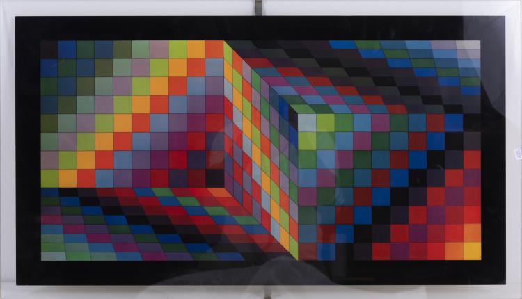 Hauptbild zu Objekt, 'AXO 77', 1969, Victor Vasarely, Editions du Griffon, Neuch&acirc;tel, 142C 445