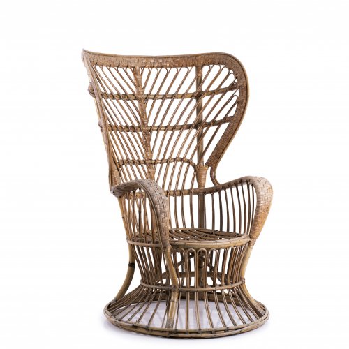 Wicker chair, c. 1950