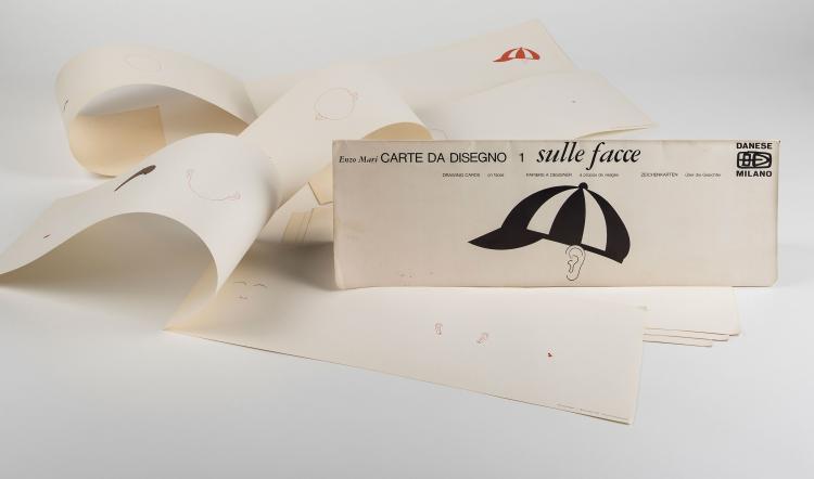 Hauptbild zu Objekt, Zeichenkarten 'Carte da disegno 1' 'Sulle facce', 1978, Enzo Mari, Danese, Mailand; Nunez Castain, Esperanza, 140A 75