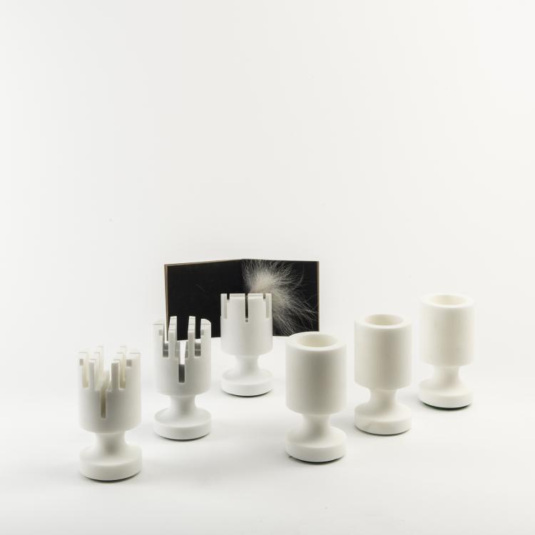 Bild 5 zu Objekt, Three 'Malta' - '3028A' pencil holders, three '3029A' notepaper stands, 1960, Enzo Mari, Danese, Mailand, 140A 24